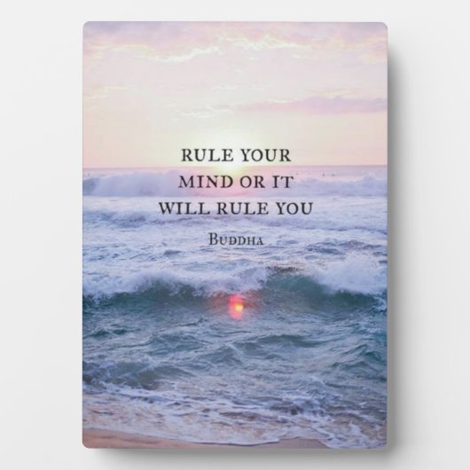 "Regieren Sie Ihren Geist oder es wird Sie regiere Fotoplatte (Vorderseite)