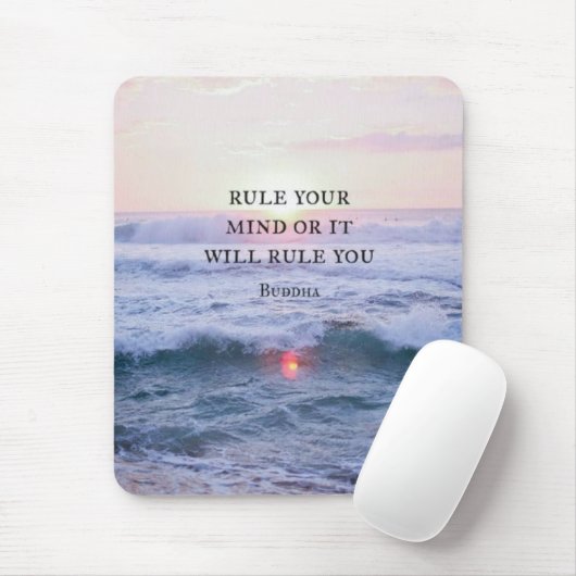 "Regieren Sie Ihren Geist oder es wird Sie regiere Mousepad (Mit Mouse)