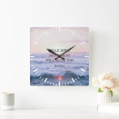 "Regieren Sie Ihren Geist oder es wird Sie regiere Quadratische Wanduhr (Zuhause)