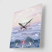 "Regieren Sie Ihren Geist oder es wird Sie regiere Quadratische Wanduhr (Winkel)