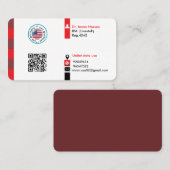 Regierung anpassen visitenkarte (Vorne/Hinten)