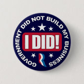 Regierung baute nicht mein Geschäft auf Button (Vorderseite)