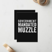 Regierung beauftragt Muzzle Mitteilungskarte (Vorderseite/Rückseite Beispiel)