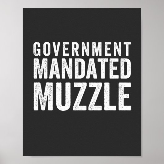 Regierung beauftragt Muzzle Poster (Vorne)