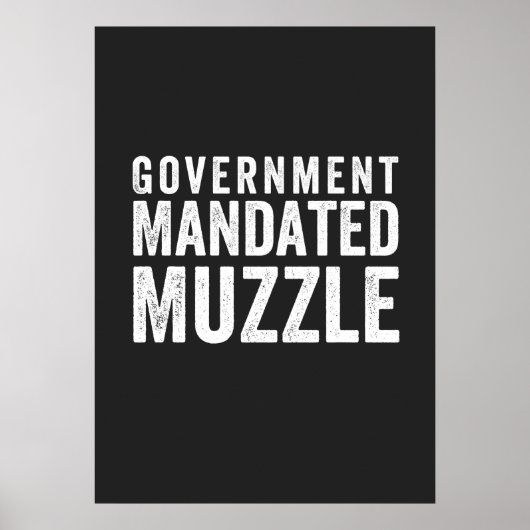 Regierung beauftragt Muzzle Poster (Vorne)