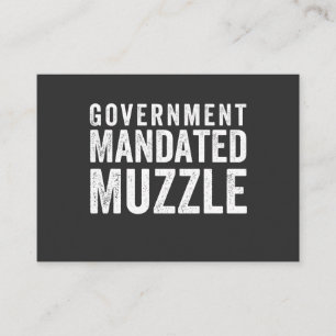 Regierung beauftragt Muzzle Visitenkarte