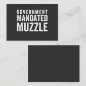 Regierung beauftragt Muzzle Visitenkarte (Vorne/Hinten)
