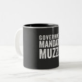 Regierung beauftragt Muzzle Zweifarbige Tasse (Vorderseite Links)