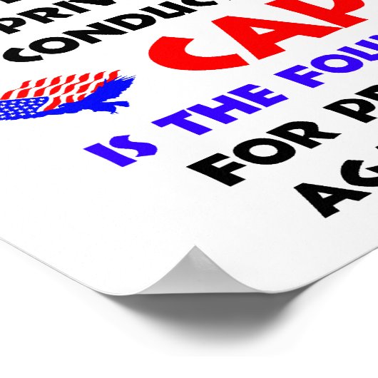 Regierung beschränken poster (Ecke)