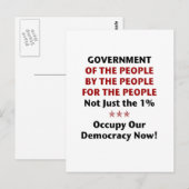 Regierung der Bevölkerung Postkarte (Vorne/Hinten)