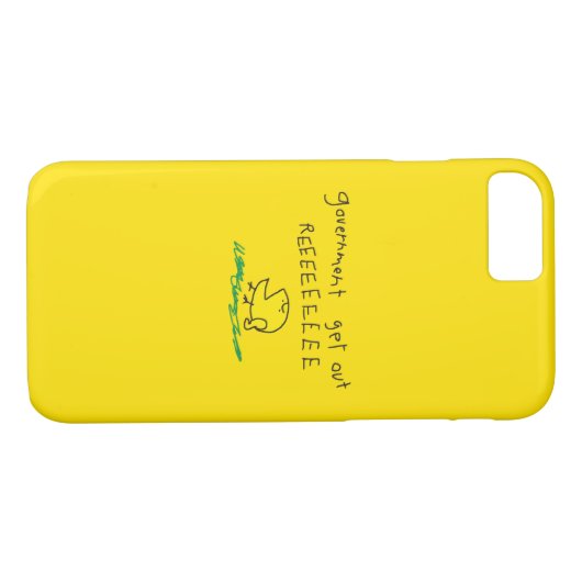 Regierung erhält REE SNEKRIGHT Gadsden Flag Case-Mate iPhone Hülle (Rückseite (Horizontal))