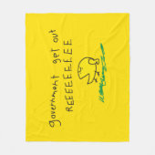 Regierung erhält REE SNEKRIGHT Gadsden Flag Fleecedecke (Vorderseite)