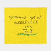 Regierung erhält REE SNEKRIGHT Gadsden Flag Fleecedecke (Vorderseite (Horizontal))