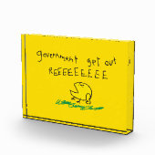 Regierung erhält REE SNEKRIGHT Gadsden Flag Fotoblock (Rechts)