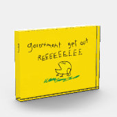Regierung erhält REE SNEKRIGHT Gadsden Flag Fotoblock (Links)
