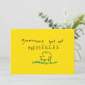 Regierung erhält REE SNEKRIGHT Gadsden Flag Karte (Stehend Vorderseite)