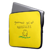 Regierung erhält REE SNEKRIGHT Gadsden Flag Laptopschutzhülle (Vorderseite Links)