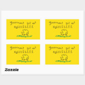 Regierung erhält REE SNEKRIGHT Gadsden Flag Rechteckiger Aufkleber (Blatt)