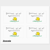 Regierung erhält REE SNEKRIGHT Gadsden Flag Rechteckiger Aufkleber (Blatt)