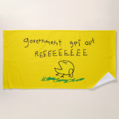 Regierung erhält REE SNEKRIGHT Gadsden Flag Strandtuch (Vorderseite)