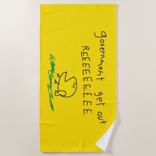 Regierung erhält REE SNEKRIGHT Gadsden Flag Strandtuch (Vorderseite)