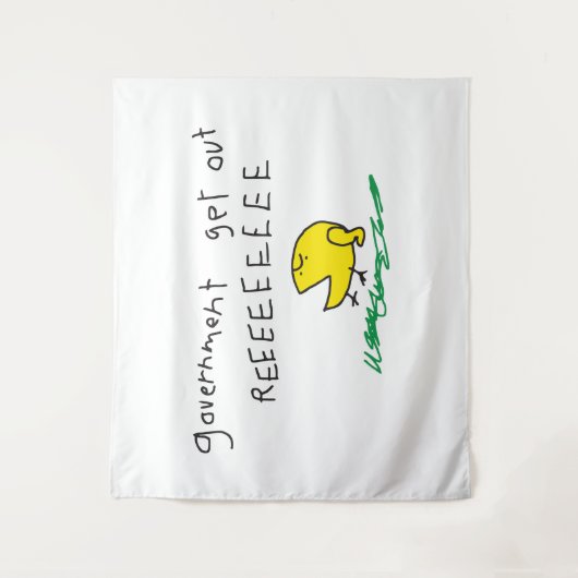 Regierung erhält REE SNEKRIGHT Gadsden Flag Wandteppich (Vorderseite)