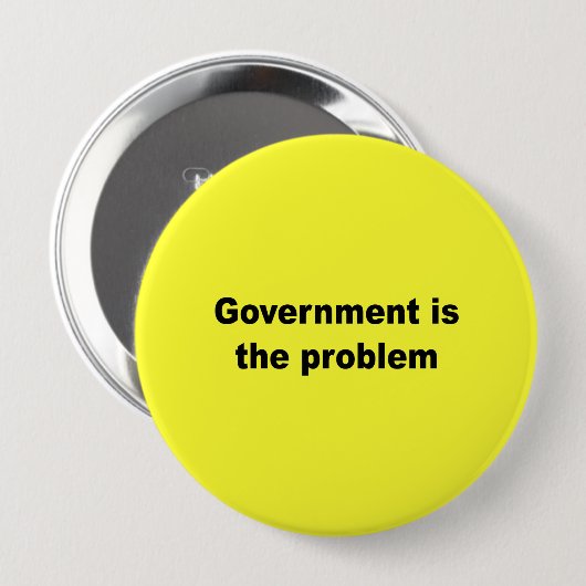 Regierung ist das Problem Button (Vorne & Hinten)