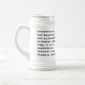 Regierung ist Kraft, George Washington Bierglas (Links)