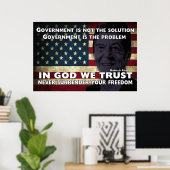 Regierung ist nicht die Lösung Poster (Heimbüro)