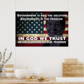 Regierung ist nicht die Lösung Poster (Küche)