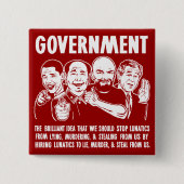 Regierung Lunatics Knöpfe Button (Vorderseite)