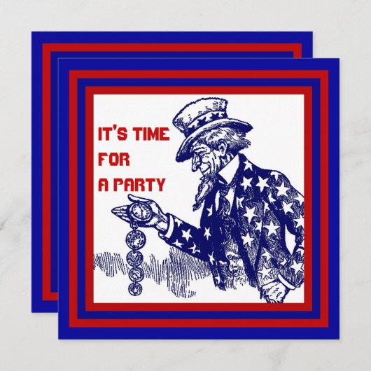 REGIERUNG ODER MILITÄRruhestands-PARTY EINLADUNG (Vorne/Hinten)