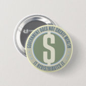 Regierung schafft kein Vermögen Button (Vorne & Hinten)