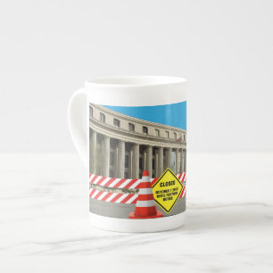 Regierung Shudown Teacup! Porzellantasse