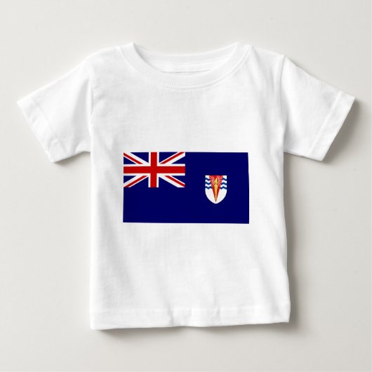 Regierungs-Fahne des britischen antarktischen Baby T-shirt (Vorderseite)