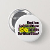 Regierungs-Käse und liberales Gejammer Button (Vorne & Hinten)