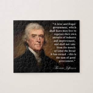 Regierungs-Zitat-Puzzlespiel Thomas Jefferson Puzzle