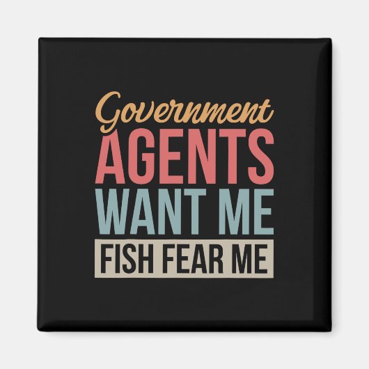 Regierungsagenten wollen, dass ich Fisch fürchte m Magnet (Vorne)