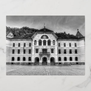 Regierungshaus Liechtenstein Folien Feiertagspostkarte