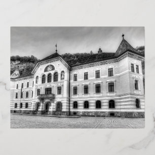 Regierungshaus Liechtenstein Folien Feiertagspostkarte