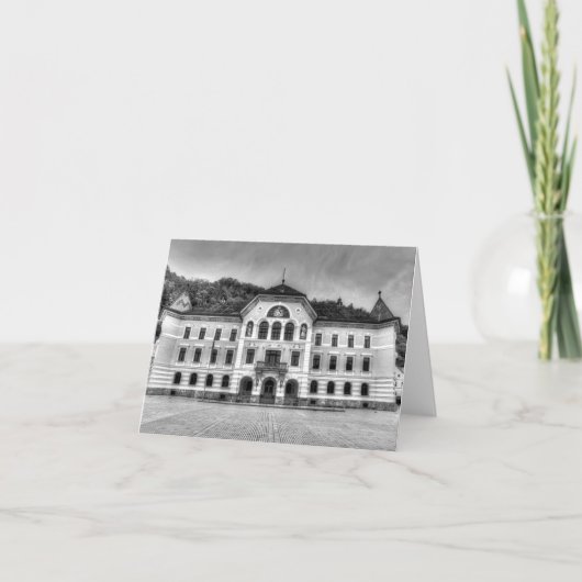 Regierungshaus Liechtenstein Karte (Vorderseite)