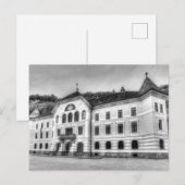 Regierungshaus Liechtenstein Postkarte (Vorne/Hinten)