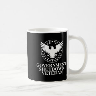 Regierungsstillstand Veteran Adler Patriotisch Lit Kaffeetasse