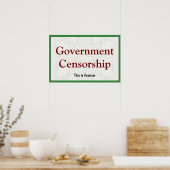 Regierungzensur Poster (Küche)