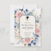 Regiezeit Florals Bridgerton Brautparty Einladung (Vorderseite)