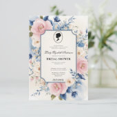 Regiezeit Florals Bridgerton Brautparty Einladung (Stehend Vorderseite)