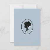 Regiezeit Florals Bridgerton Brautparty Einladung (Rückseite)