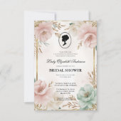 Regiezeit Florals Bridgerton Brautparty Einladung (Vorderseite)