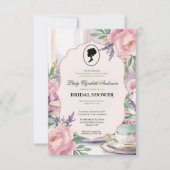 Regiezeit Florals Bridgerton Brautparty Einladung (Vorderseite)