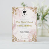 Regiezeit Florals Bridgerton Brautparty Einladung (Stehend Vorderseite)